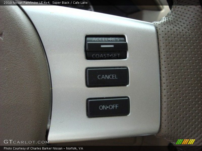 Super Black / Cafe Latte 2010 Nissan Pathfinder LE 4x4