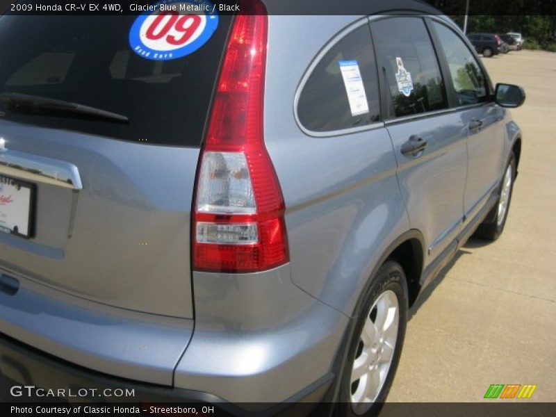 Glacier Blue Metallic / Black 2009 Honda CR-V EX 4WD