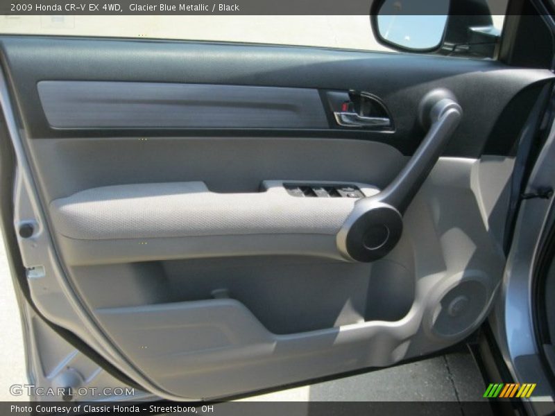 Glacier Blue Metallic / Black 2009 Honda CR-V EX 4WD