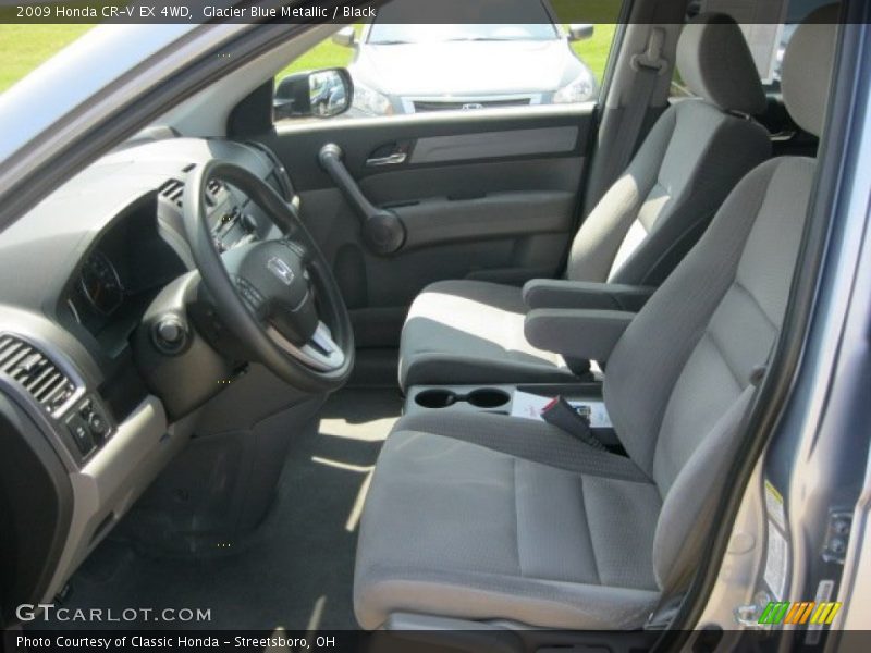 Glacier Blue Metallic / Black 2009 Honda CR-V EX 4WD