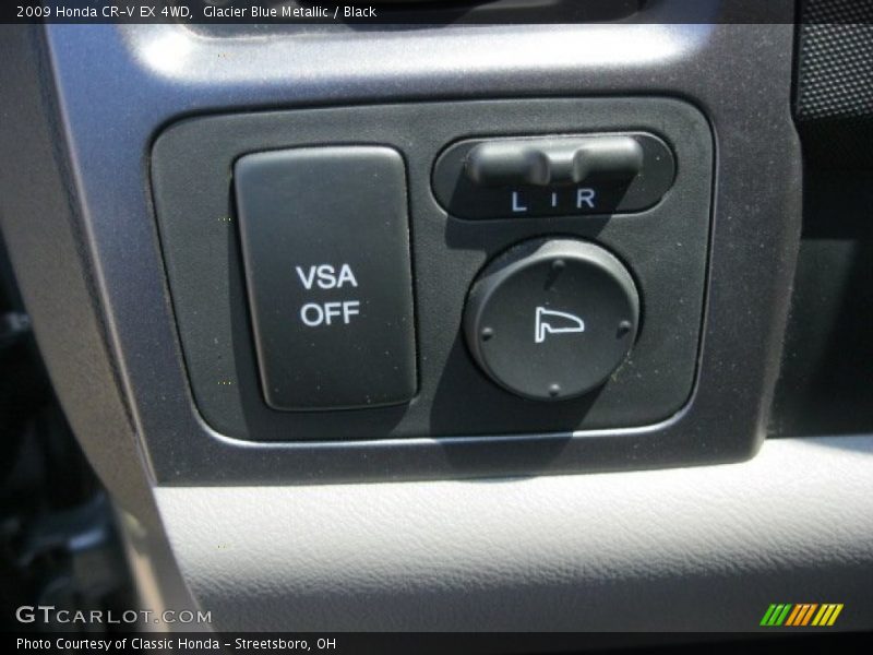 Glacier Blue Metallic / Black 2009 Honda CR-V EX 4WD