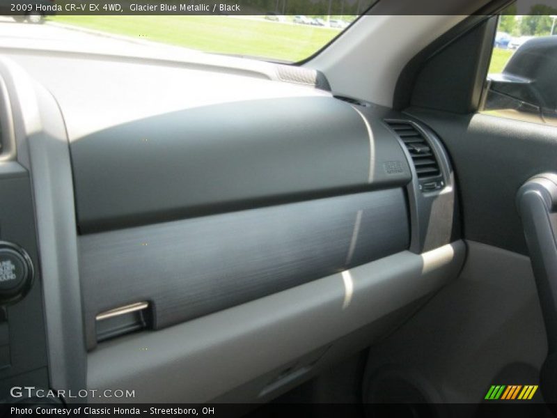 Glacier Blue Metallic / Black 2009 Honda CR-V EX 4WD