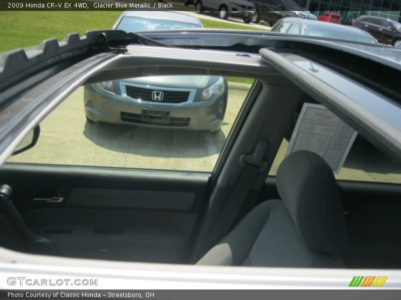 Glacier Blue Metallic / Black 2009 Honda CR-V EX 4WD