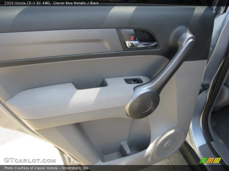Glacier Blue Metallic / Black 2009 Honda CR-V EX 4WD