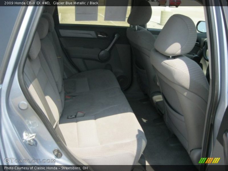 Glacier Blue Metallic / Black 2009 Honda CR-V EX 4WD
