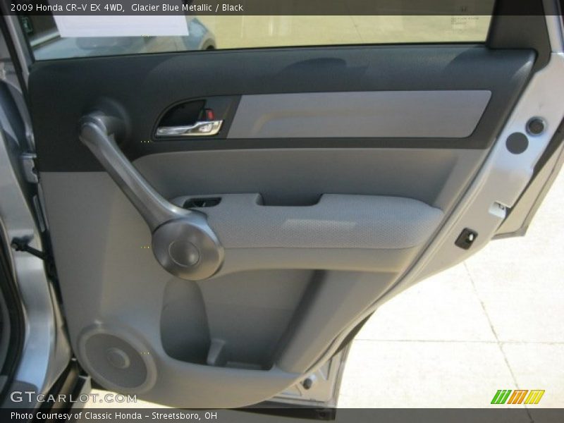 Glacier Blue Metallic / Black 2009 Honda CR-V EX 4WD