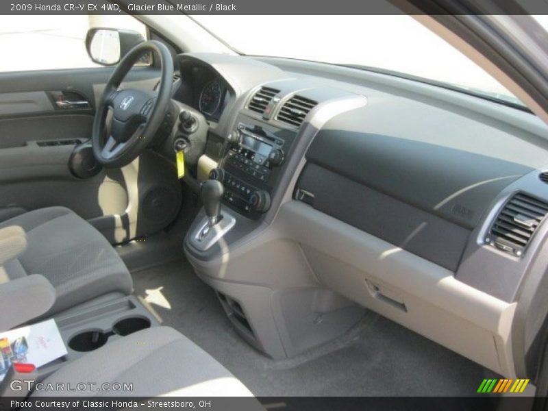 Glacier Blue Metallic / Black 2009 Honda CR-V EX 4WD