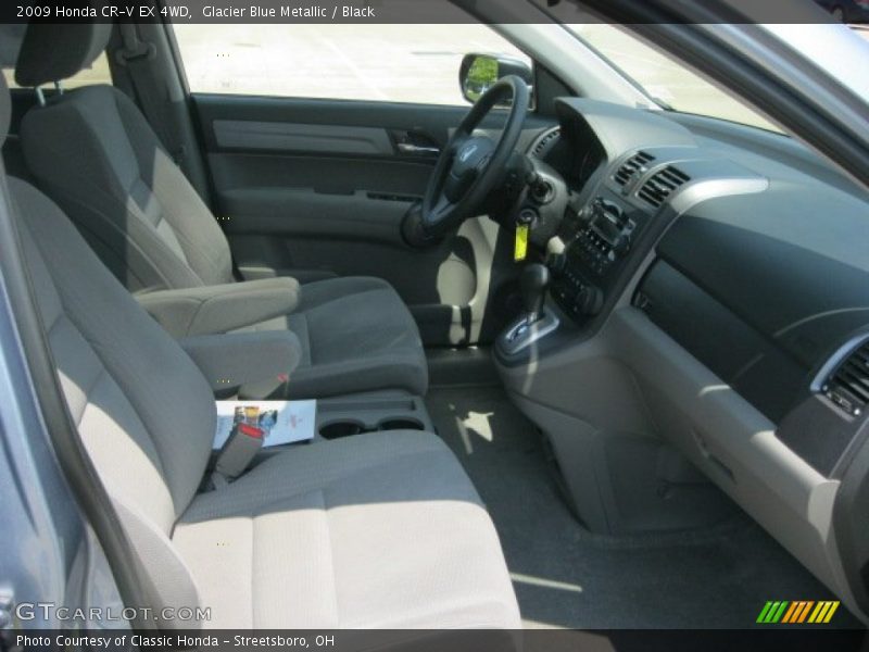Glacier Blue Metallic / Black 2009 Honda CR-V EX 4WD