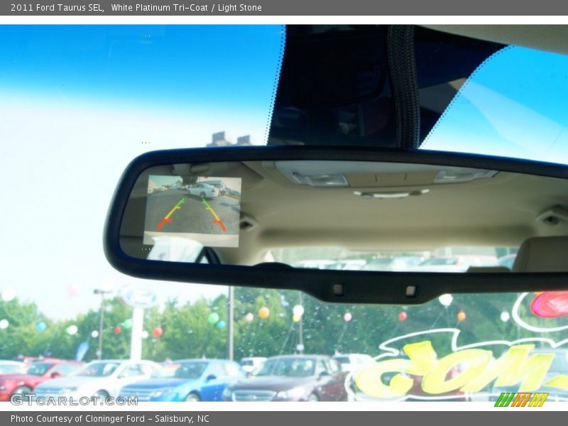 White Platinum Tri-Coat / Light Stone 2011 Ford Taurus SEL