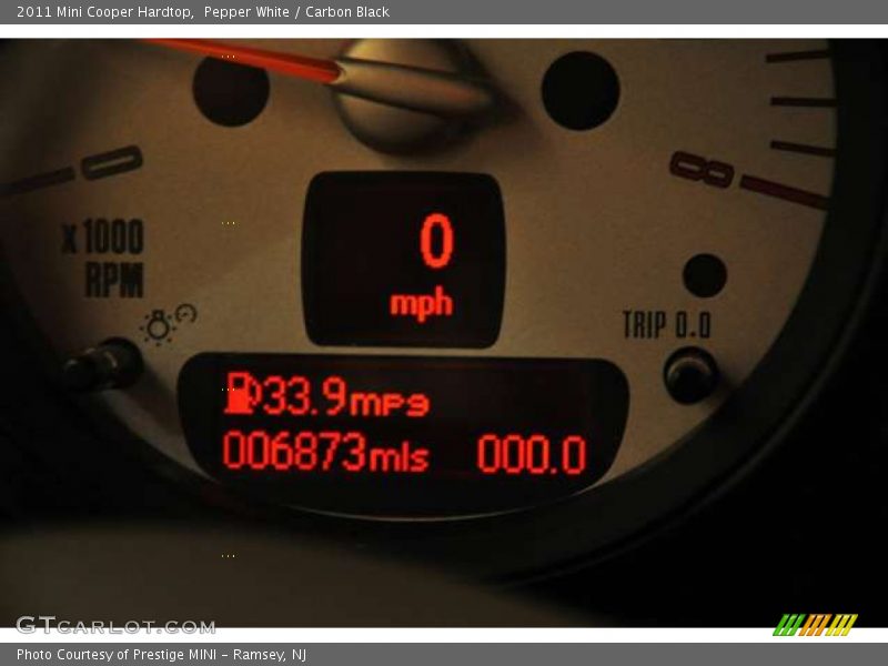 Pepper White / Carbon Black 2011 Mini Cooper Hardtop