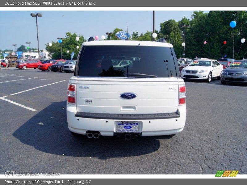 White Suede / Charcoal Black 2012 Ford Flex SEL