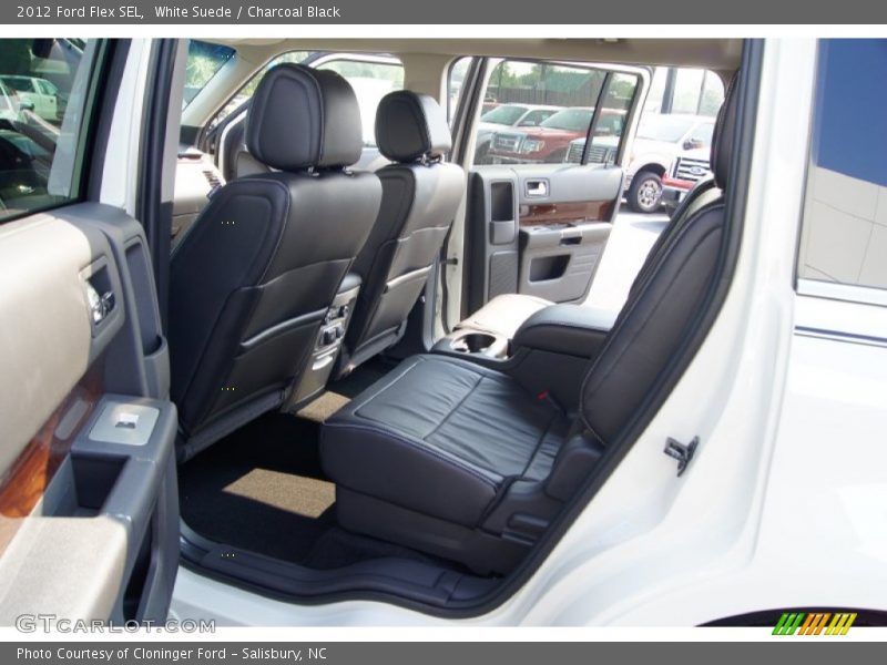 White Suede / Charcoal Black 2012 Ford Flex SEL