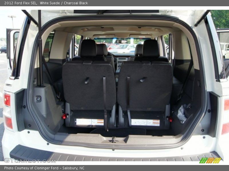 White Suede / Charcoal Black 2012 Ford Flex SEL