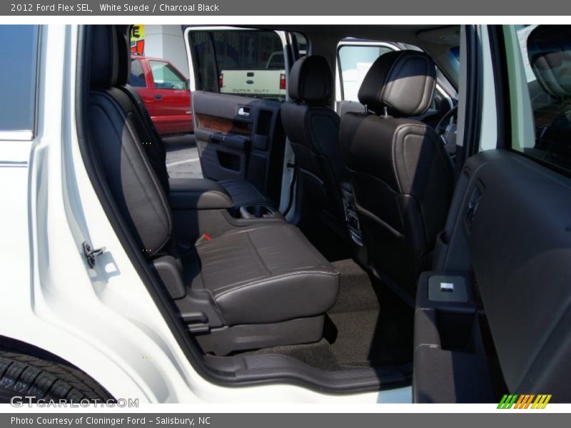 White Suede / Charcoal Black 2012 Ford Flex SEL