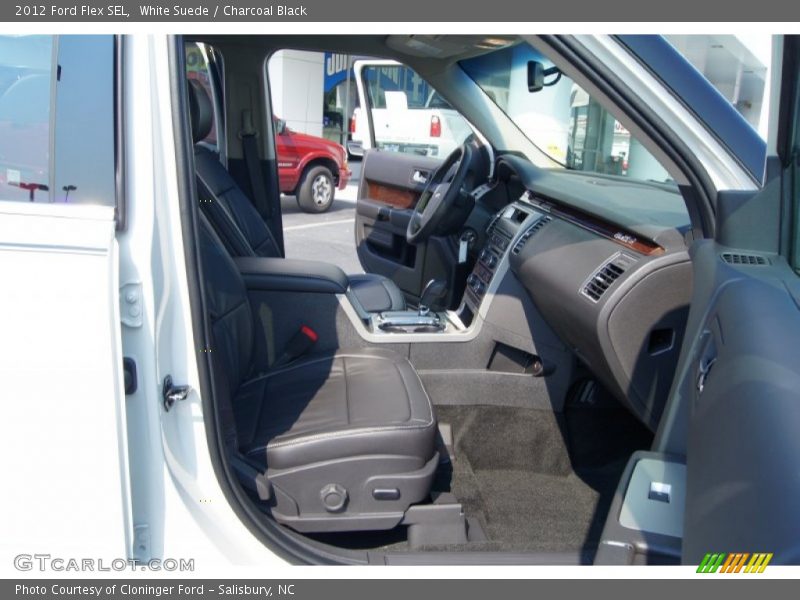 White Suede / Charcoal Black 2012 Ford Flex SEL