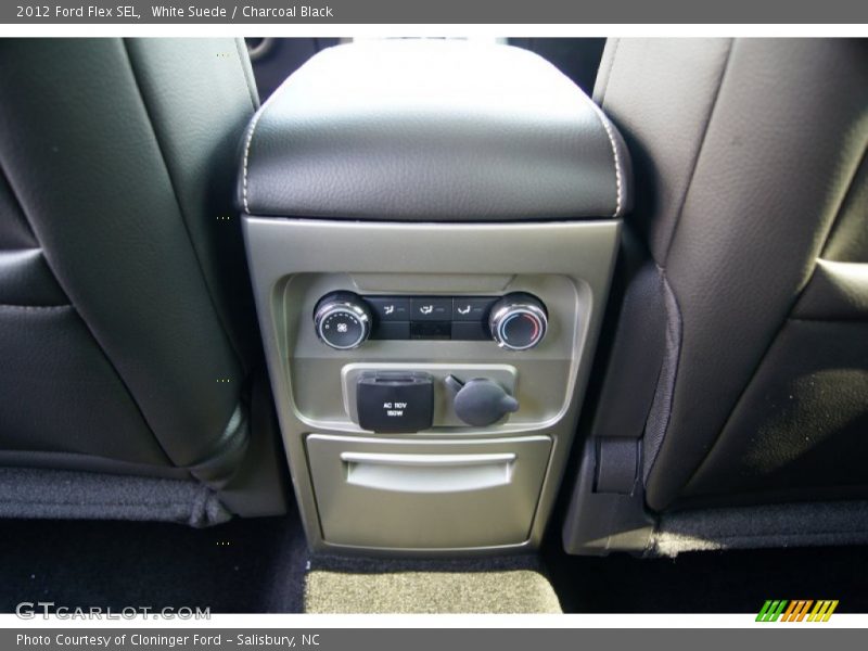 White Suede / Charcoal Black 2012 Ford Flex SEL