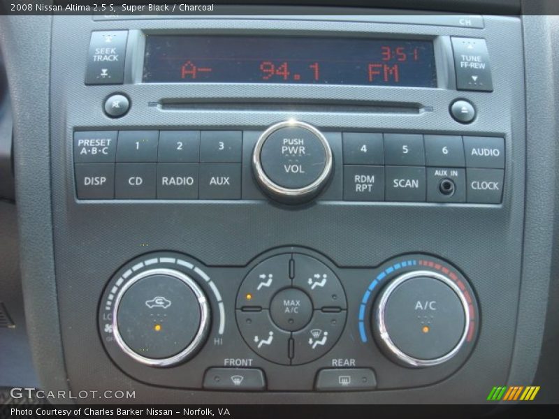 Super Black / Charcoal 2008 Nissan Altima 2.5 S
