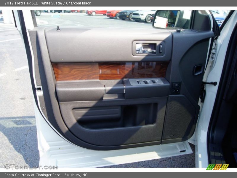 White Suede / Charcoal Black 2012 Ford Flex SEL