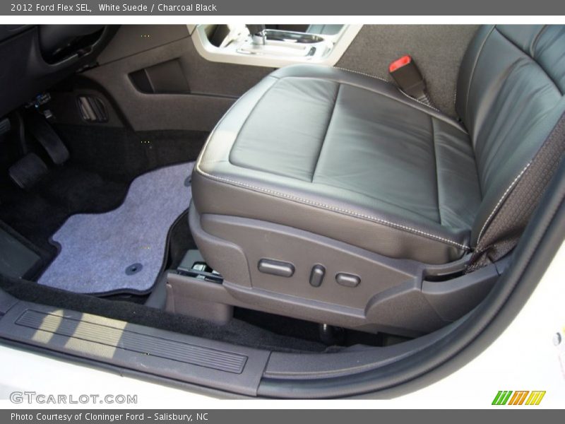 White Suede / Charcoal Black 2012 Ford Flex SEL