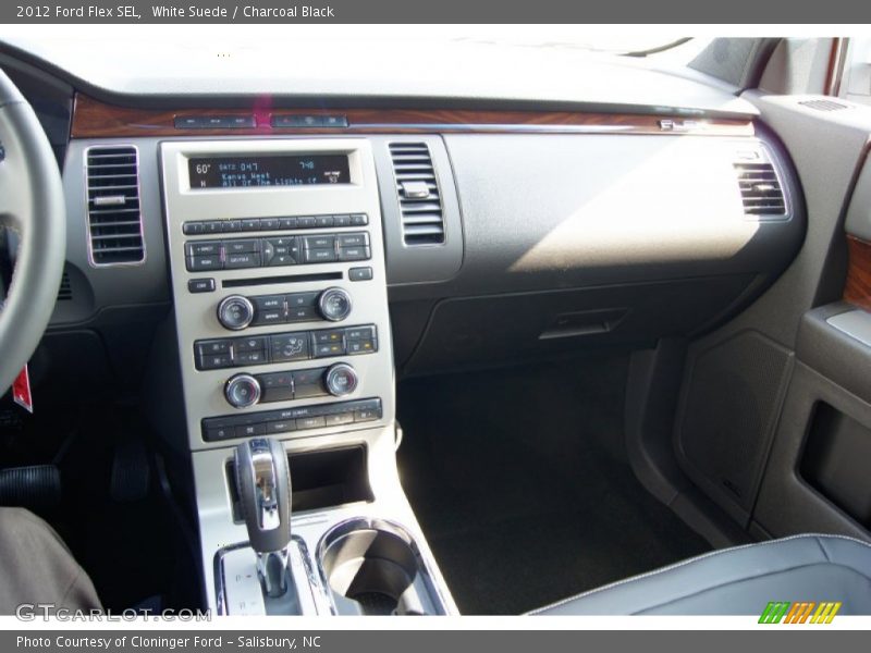 White Suede / Charcoal Black 2012 Ford Flex SEL