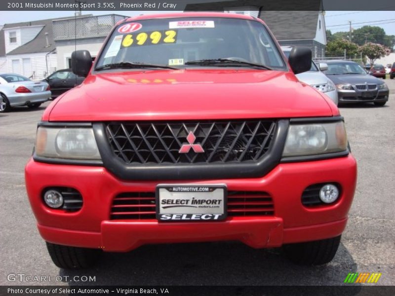 Phoenix Red / Gray 2001 Mitsubishi Montero Sport 3.5XS