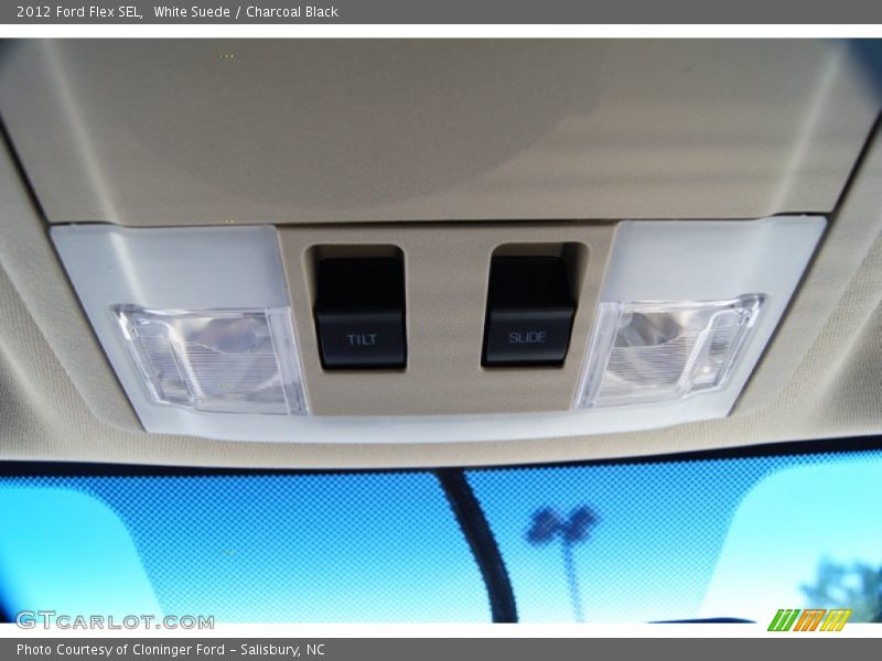 White Suede / Charcoal Black 2012 Ford Flex SEL