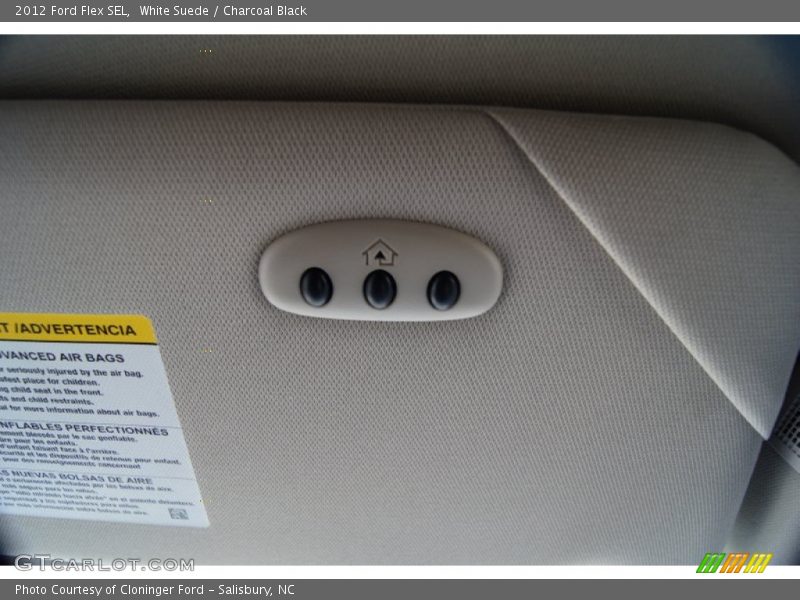 White Suede / Charcoal Black 2012 Ford Flex SEL