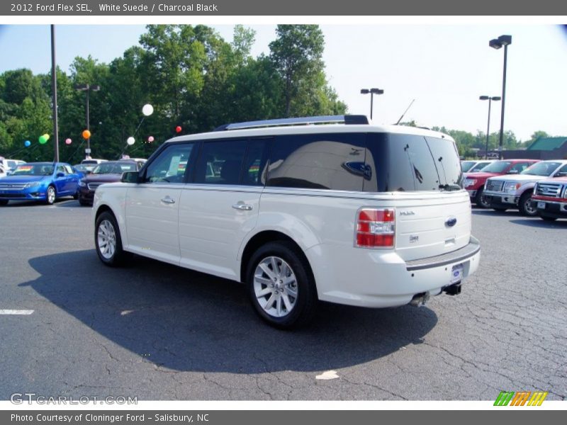 White Suede / Charcoal Black 2012 Ford Flex SEL