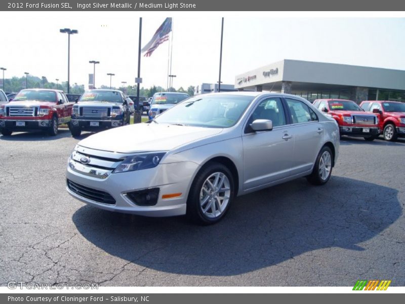 Ingot Silver Metallic / Medium Light Stone 2012 Ford Fusion SEL