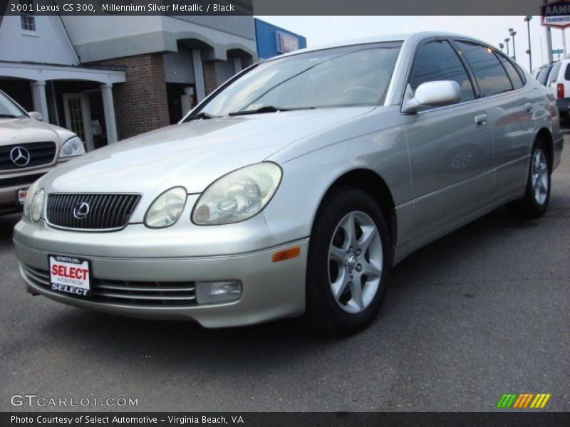 Millennium Silver Metallic / Black 2001 Lexus GS 300