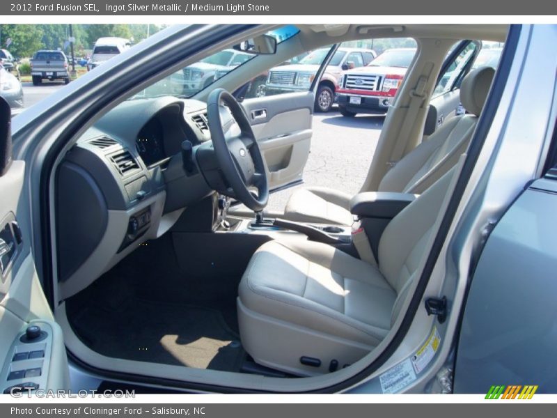  2012 Fusion SEL Medium Light Stone Interior