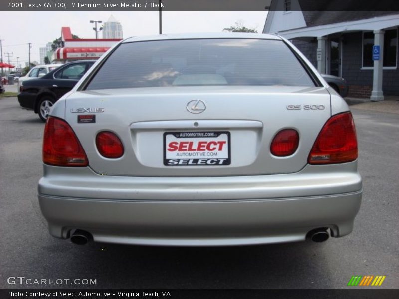 Millennium Silver Metallic / Black 2001 Lexus GS 300
