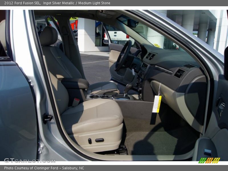 Ingot Silver Metallic / Medium Light Stone 2012 Ford Fusion SEL