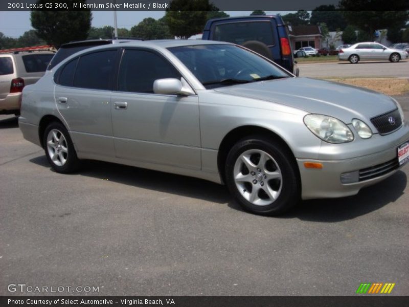 Millennium Silver Metallic / Black 2001 Lexus GS 300