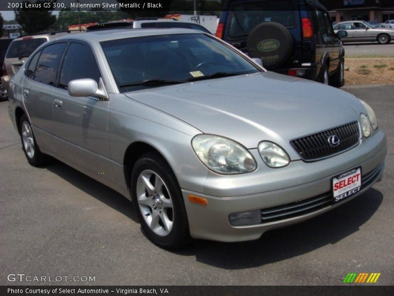 Millennium Silver Metallic / Black 2001 Lexus GS 300