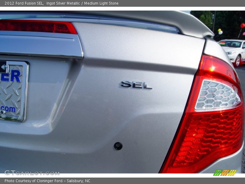 Ingot Silver Metallic / Medium Light Stone 2012 Ford Fusion SEL