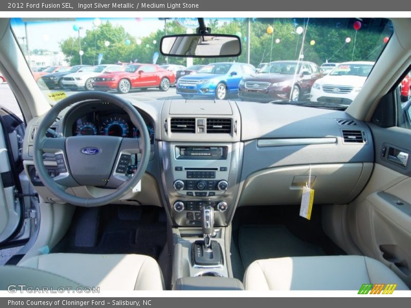 Ingot Silver Metallic / Medium Light Stone 2012 Ford Fusion SEL