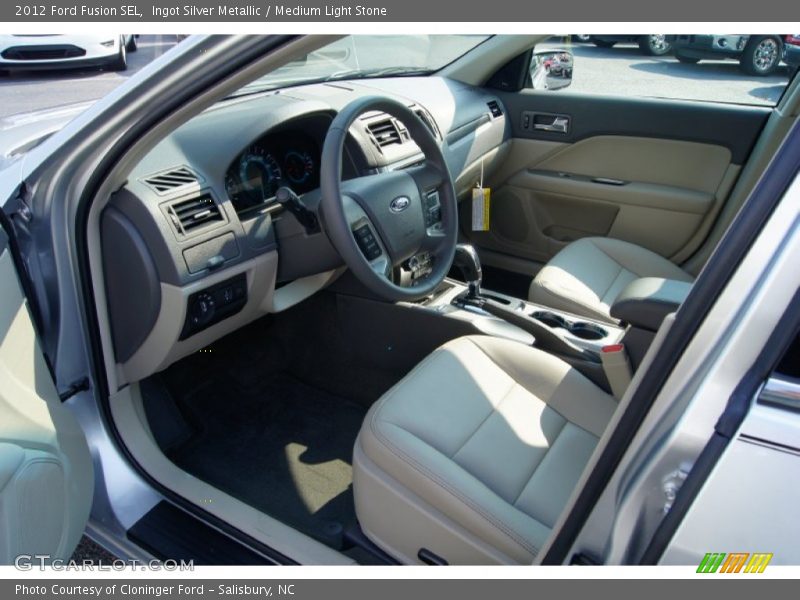  2012 Fusion SEL Medium Light Stone Interior