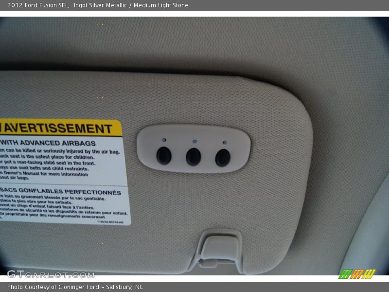 Ingot Silver Metallic / Medium Light Stone 2012 Ford Fusion SEL
