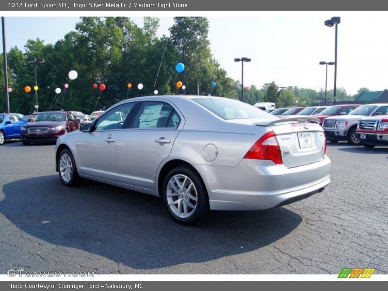 Ingot Silver Metallic / Medium Light Stone 2012 Ford Fusion SEL