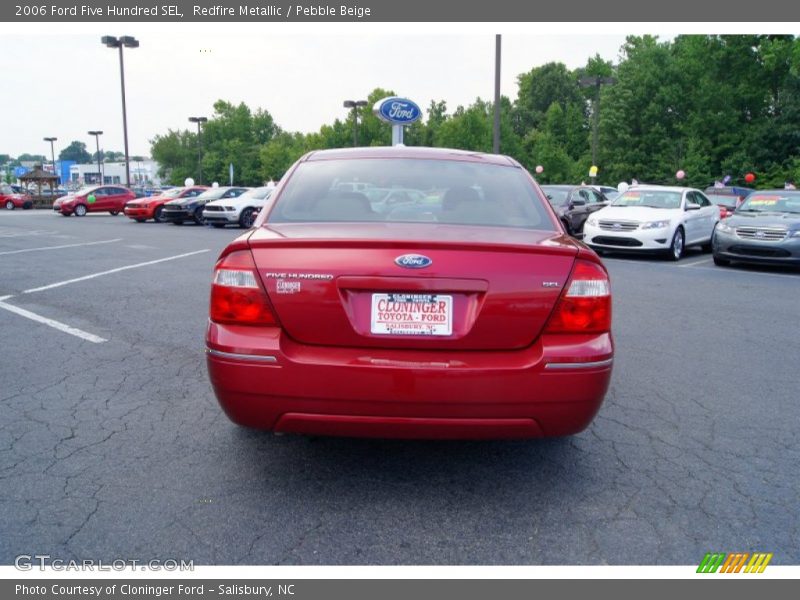 Redfire Metallic / Pebble Beige 2006 Ford Five Hundred SEL