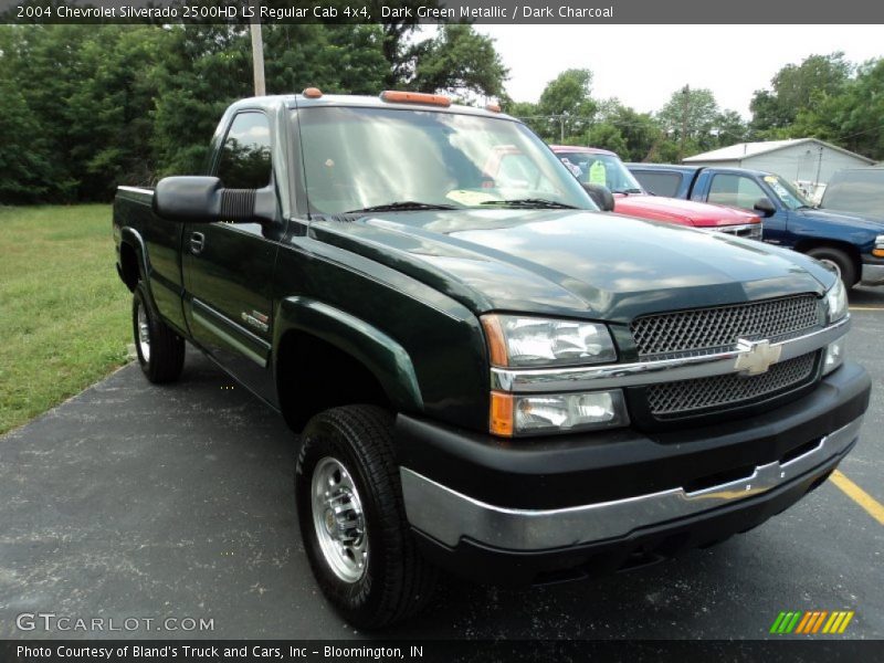 Dark Green Metallic / Dark Charcoal 2004 Chevrolet Silverado 2500HD LS Regular Cab 4x4