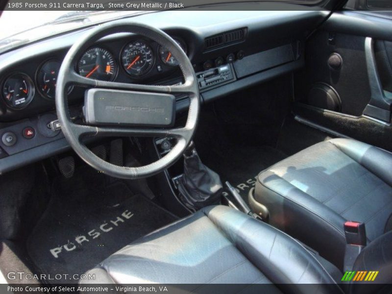 Black Interior - 1985 911 Carrera Targa 