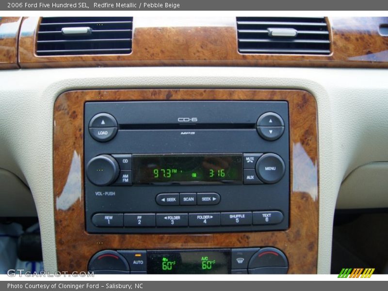 Controls of 2006 Five Hundred SEL