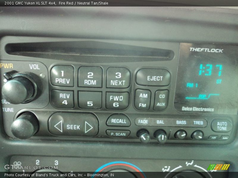 Controls of 2001 Yukon XL SLT 4x4