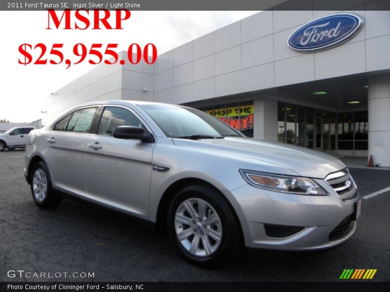 Ingot Silver / Light Stone 2011 Ford Taurus SE