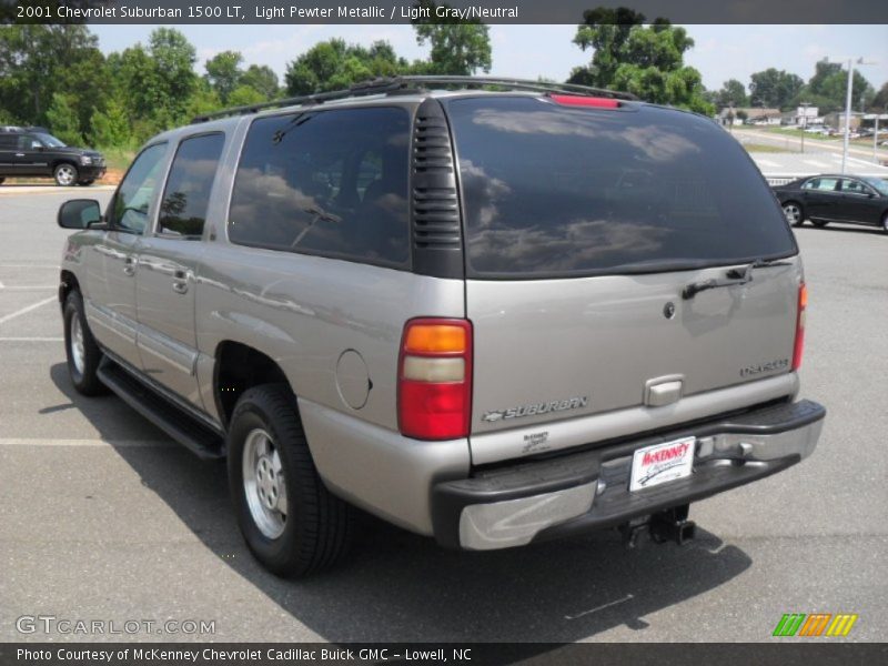 Light Pewter Metallic / Light Gray/Neutral 2001 Chevrolet Suburban 1500 LT