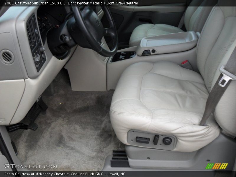 Light Pewter Metallic / Light Gray/Neutral 2001 Chevrolet Suburban 1500 LT