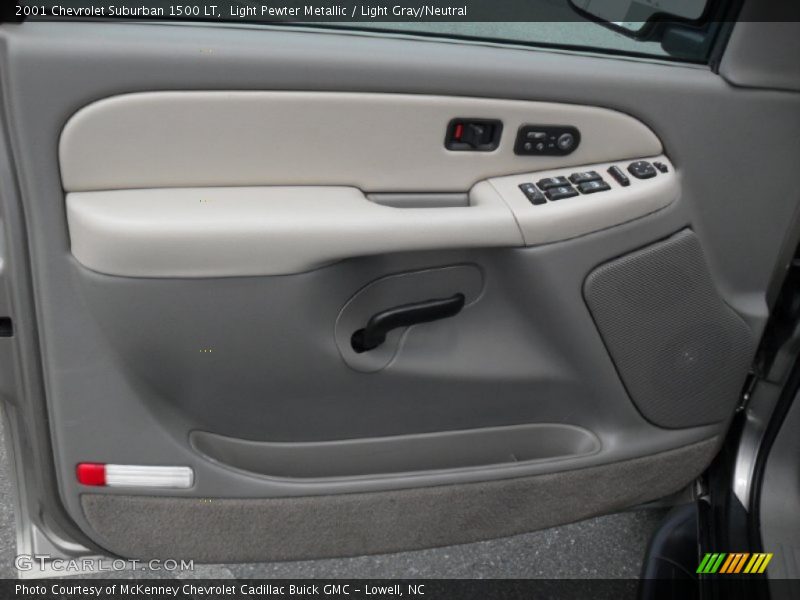 Light Pewter Metallic / Light Gray/Neutral 2001 Chevrolet Suburban 1500 LT