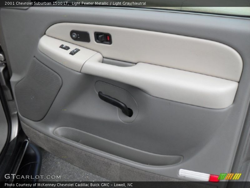 Light Pewter Metallic / Light Gray/Neutral 2001 Chevrolet Suburban 1500 LT